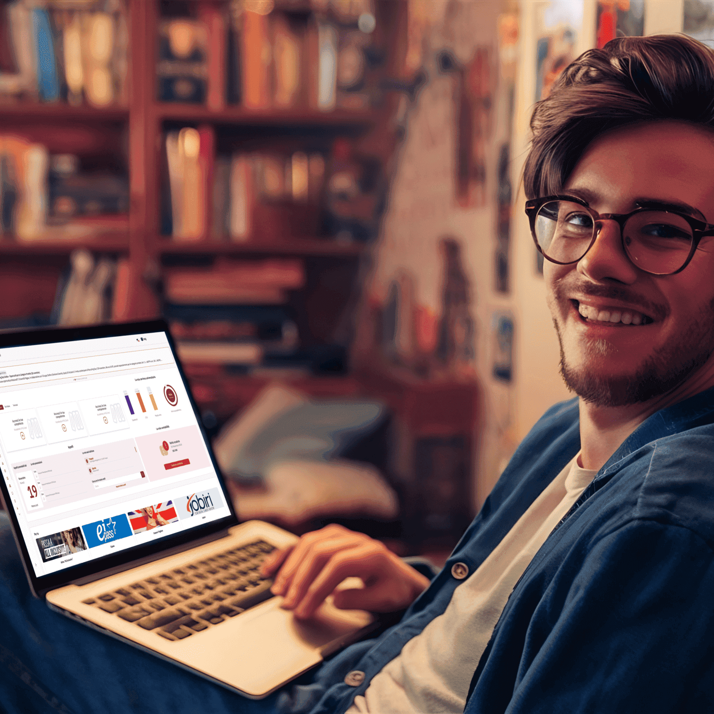 Studente al computer - Iscrizione ai corsi UniPegaso online